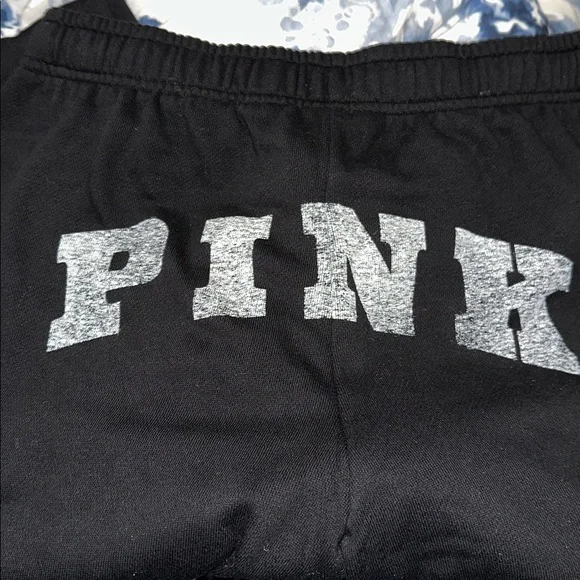 PINK Victoria's Secret Campus Relaxed Black Joggers with Logo - Picture 6 of 16